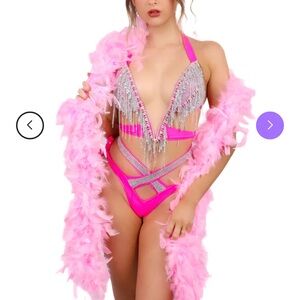 Lumi Shop FULL OUTFIT- Pink Rhinestone Diva (3 pcs) NWT size: 75B